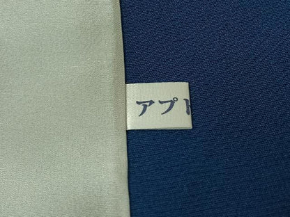 平和屋着物▽江戸小紋　単衣　流水文　正絹　逸品　AABE8060jh