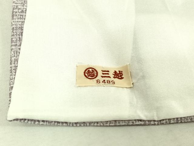 平和屋着物▽上質な小紋 単衣 霞文 三越扱い 正絹 逸品 AABE8061jh