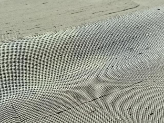 平和屋着物▽上質な紬 単衣 舞蝶文 正絹 逸品 AABE8065jh