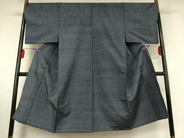 平和屋着物▽男性 紬 単衣 縞 正絹 逸品 AABE8067jh