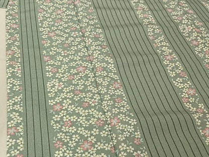 平和屋着物▽小紋 単衣 花間道 洗える着物 AABE8076jh