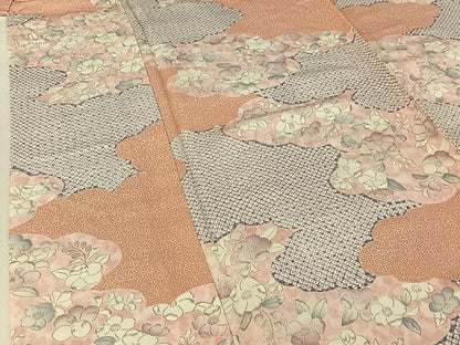 平和屋着物▽小紋 単衣 辻が花 洗える着物 AABE8077jh