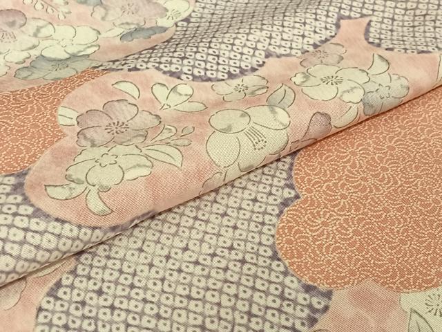 平和屋着物▽小紋 単衣 辻が花 洗える着物 AABE8077jh