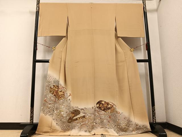 平和屋着物○豪華色留袖 作家物 松竹梅絵巻飛鶴文 暈し