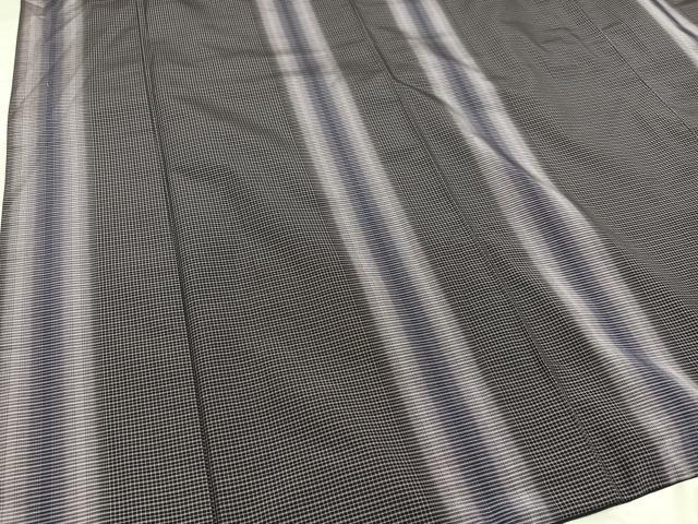 平和屋着物○上質な紬 間道 正絹 逸品 AABE8084ph