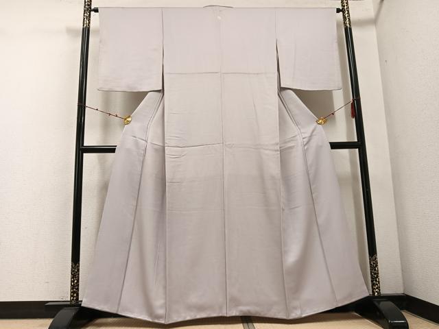 平和屋着物●上質な色無地　素色　正絹　逸品　AABE8091ph