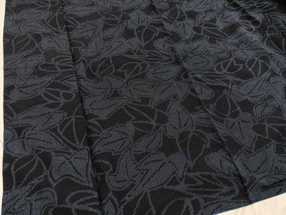 平和屋着物●結城紬　葉尽くし　正絹　逸品　AABE8102ph
