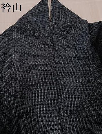 平和屋着物●結城紬　立波文　正絹　逸品　AABE8104ph