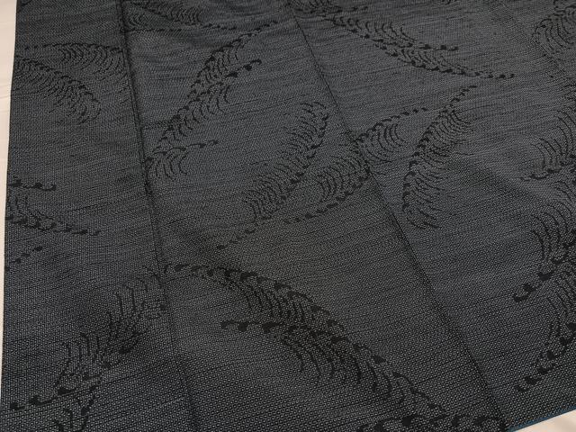 平和屋着物●結城紬　立波文　正絹　逸品　AABE8104ph