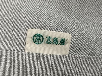 平和屋着物●上質な色無地　白鼠色　高島屋扱い　正絹　逸品　AABE8110ph