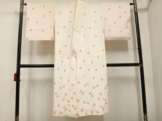 平和屋着物●長襦袢　無双仕立て　達磨　だるま　広衿仕立て　正絹　逸品　未使用　AABE8113ph