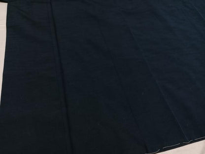 平和屋着物●男性　ほづま紬　アンサンブル　色無地　反端付き　正絹　逸品　未使用　AABE8141ph