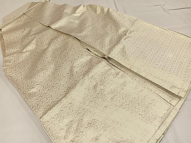 平和屋着物●男性　馬乗り袴　金襴袴　紗綾形　金糸　AABE8147ph