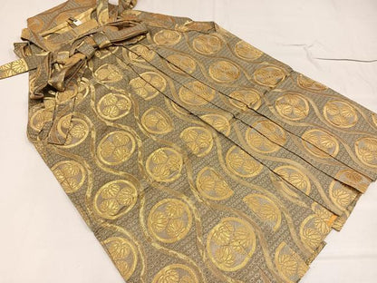 平和屋着物●男性　馬乗り袴　金襴袴　金糸　AABE8148ph