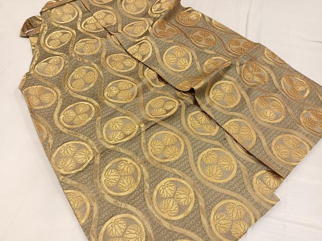 平和屋着物●男性　馬乗り袴　金襴袴　金糸　AABE8148ph