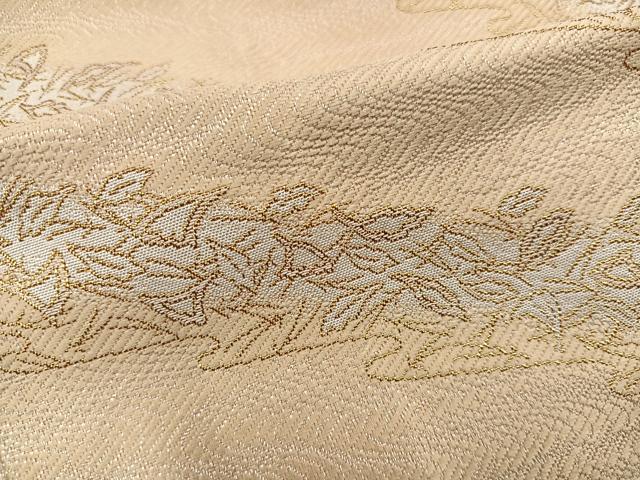 平和屋着物●男性　馬乗り袴　金襴袴　舞葉文　金糸　正絹　逸品　AABE8151ph