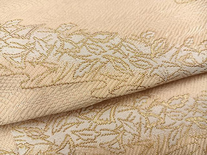 平和屋着物●男性　馬乗り袴　金襴袴　舞葉文　金糸　正絹　逸品　AABE8151ph