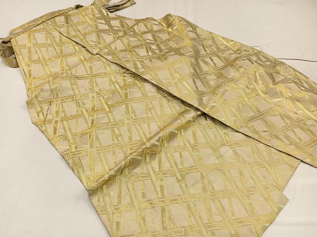 平和屋着物●男性　馬乗り袴　金襴袴　竹　金糸　AABE8152ph