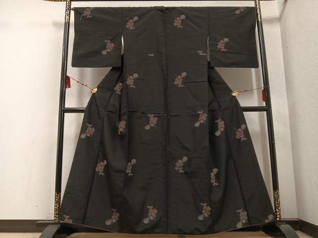 平和屋着物●上質な紬　成り物　正絹　逸品　AABE8155ph
