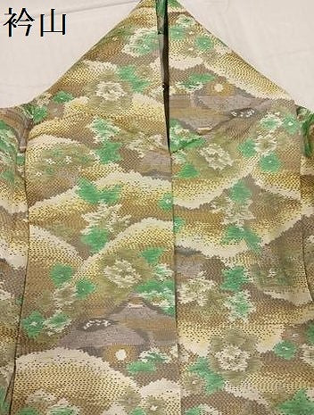 平和屋着物●本場大島紬　風景草花文　正絹　逸品　AABE8156ph 平和屋着物○本場大島紬 風景草花文 正絹 逸品 AABE8156ph