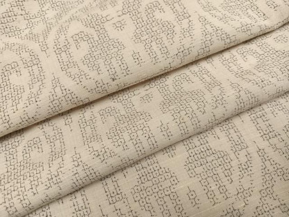 平和屋着物●結城紬　80亀甲　朱雀丸文　正絹　逸品　AABE8158ph