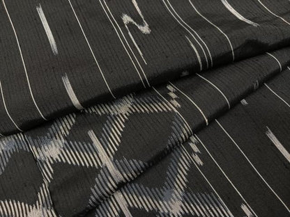 平和屋着物●上質な紬　間道　正絹　逸品　AABE8160ph