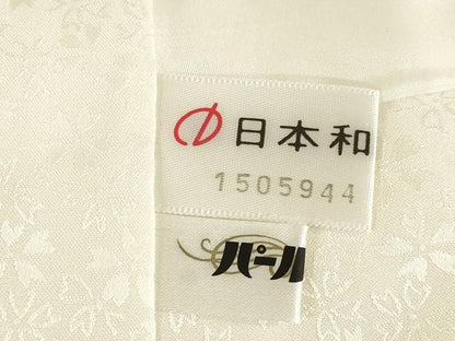 平和屋着物●訪問着　刺繍　市松草花文　丹後ちりめん　金彩　反端付き　正絹　逸品　未使用　AABE8202ck