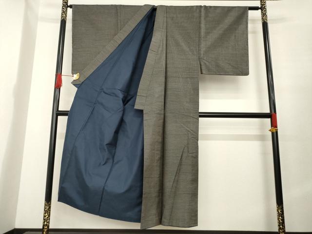 平和屋着物○男性 本場大島紬 アンサンブル 亀甲絣 正絹 逸品 AABE8214ck