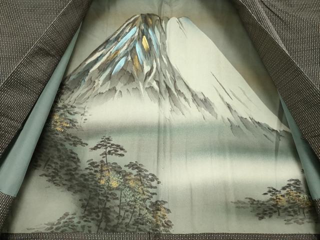 平和屋着物●男性　本場大島紬　アンサンブル　亀甲絣　正絹　逸品　AABE8214ck