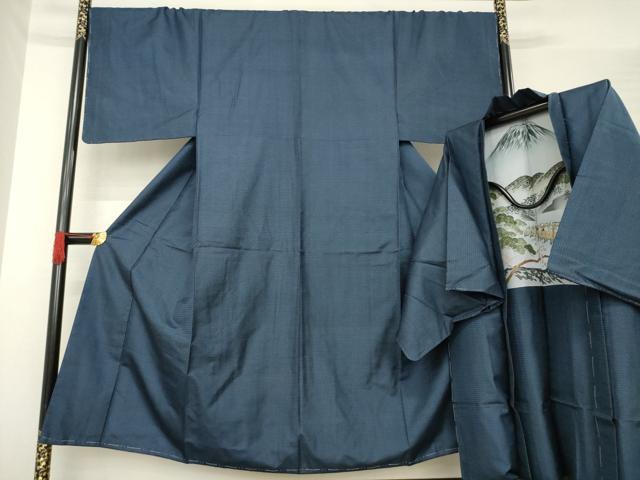 平和屋着物●男性　本場大島紬　アンサンブル　100亀甲　総詰め　正絹　逸品　未使用　AABE8217ck