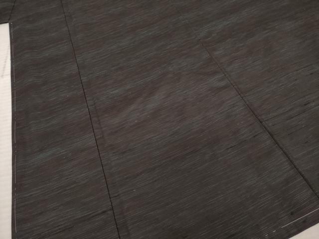 平和屋着物○男性 紬 アンサンブル 霞文 正絹 逸品 未使用 AABE8219ck