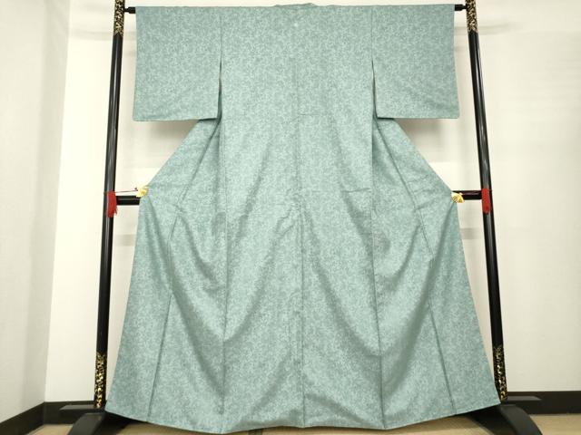 平和屋着物●紋屋井関　御寮織　お召　桐竹鳳凰文　豆がら茶色　正絹　逸品　AABE8221ck 平和屋着物○紋屋井関 御寮織 お召 桐竹鳳凰文 豆がら茶色