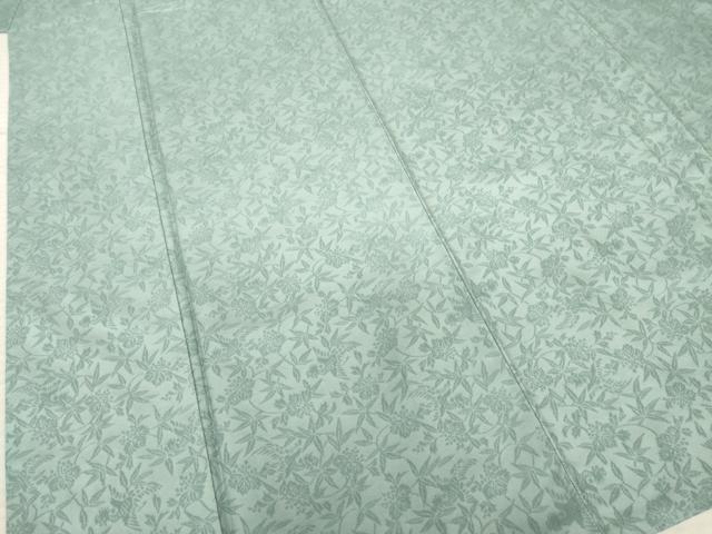 平和屋着物○紋屋井関 御寮織 お召 桐竹鳳凰文 豆がら茶色