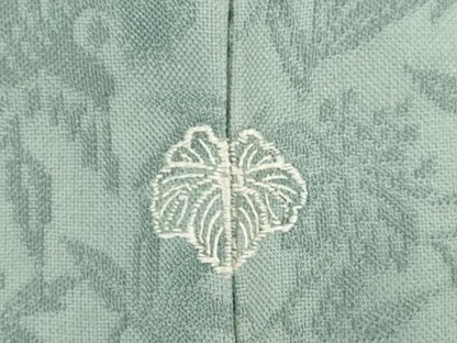 平和屋着物●紋屋井関　御寮織　お召　桐竹鳳凰文　豆がら茶色　正絹　逸品　AABE8221ck