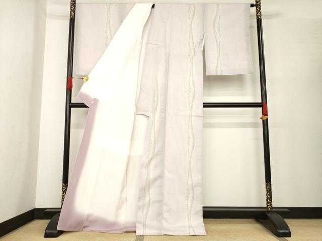 平和屋着物●結城紬　80亀甲　飛び亀甲柄　よろけ立涌文　正絹　逸品　AABE8223ck