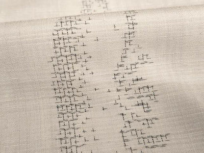 平和屋着物●結城紬　80亀甲　飛び亀甲柄　よろけ立涌文　正絹　逸品　AABE8223ck