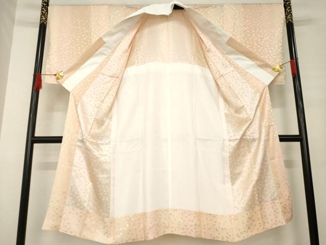 平和屋着物●長襦袢　無双仕立て　間道　花弁　広衿仕立て　正絹　逸品　AABE8230ck 平和屋着物○長襦袢 無双仕立て 間道 花弁 広衿仕立て 正絹 逸品