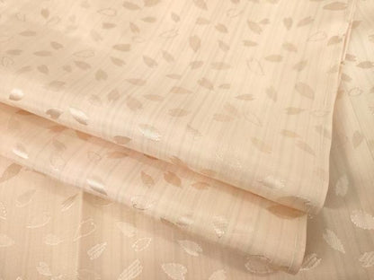 平和屋着物●長襦袢　無双仕立て　間道　花弁　広衿仕立て　正絹　逸品　AABE8230ck