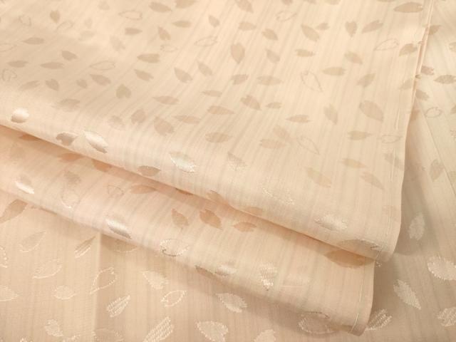 平和屋着物●長襦袢　無双仕立て　間道　花弁　広衿仕立て　正絹　逸品　AABE8230ck