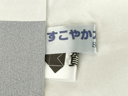 平和屋着物●本加賀友禅作家 上坊寺正良 訪問着 枝花文 暈し染め ロング丈 正絹 逸品 AABE8234ck