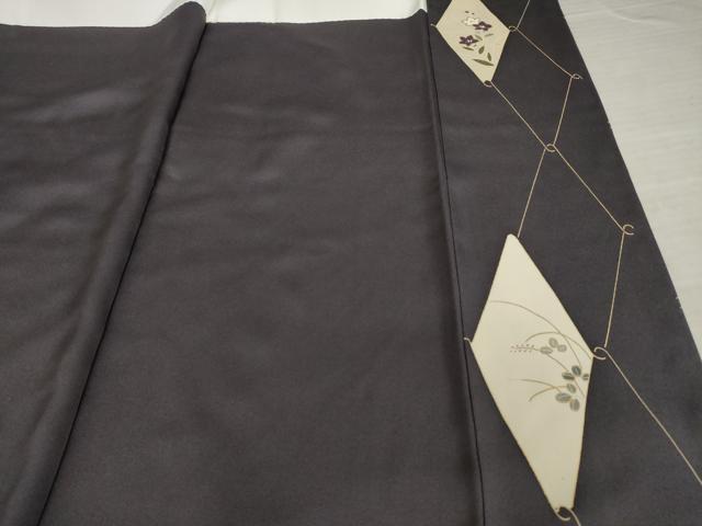平和屋着物●訪問着　友禅　花菱文　金彩　正絹　逸品　AABE8239ck