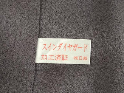 平和屋着物●訪問着　友禅　花菱文　金彩　正絹　逸品　AABE8239ck