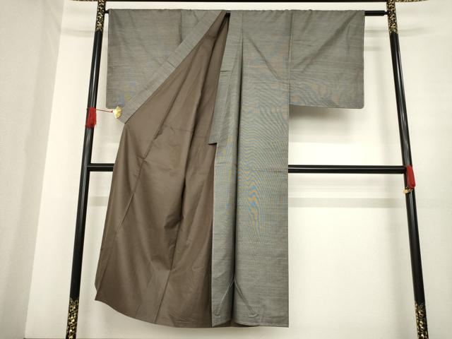 平和屋着物●男性　本場大島紬　アンサンブル　カタス9マルキ　正絹　逸品　未使用　AABE8240ck