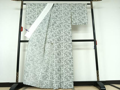 平和屋着物▽小紋 単衣 成物 洗える着物 AABE8324jh