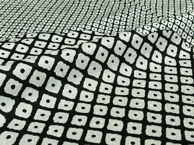 平和屋着物▽訪問着 単衣 鹿の子文 洗える着物 AABE8325jh