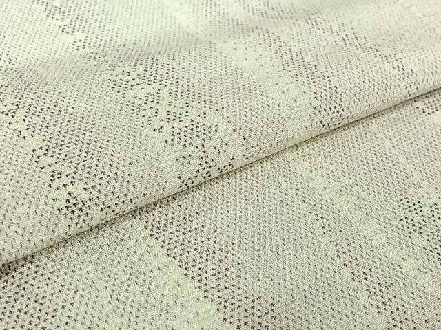 平和屋着物▽本塩沢 単衣 立涌花文 そごう扱い 証紙付き 正絹 逸品 AABE8329jh