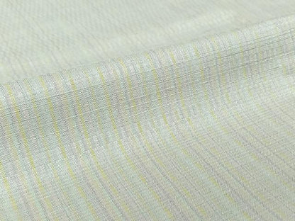 平和屋着物▽上質な紬 単衣 市松綾織 縞 正絹 逸品 AABE8331jh
