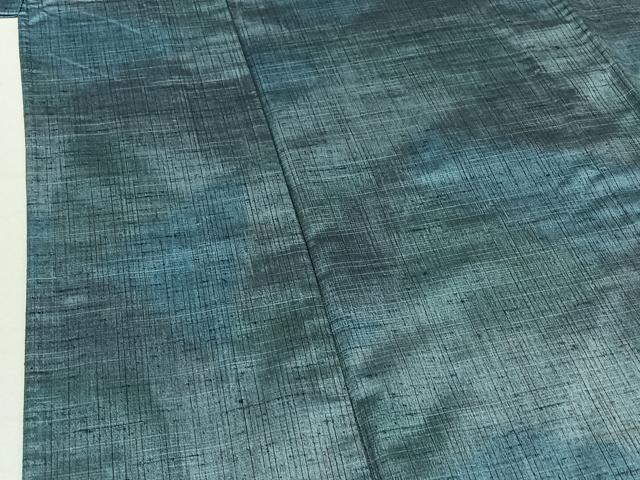 平和屋着物▽上質な紬 単衣 霞文 正絹 逸品 AABE8333jh