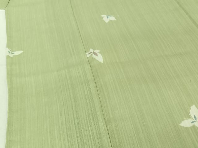 平和屋着物▽小紋 単衣 舞蝶文 洗える着物 AABE8336jh