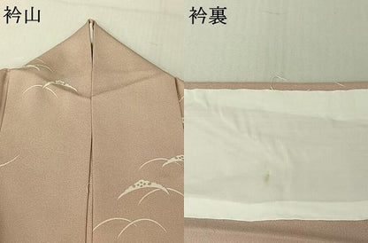 平和屋着物▽上質な小紋 単衣 雪芝文 正絹 逸品 AABE8345jh